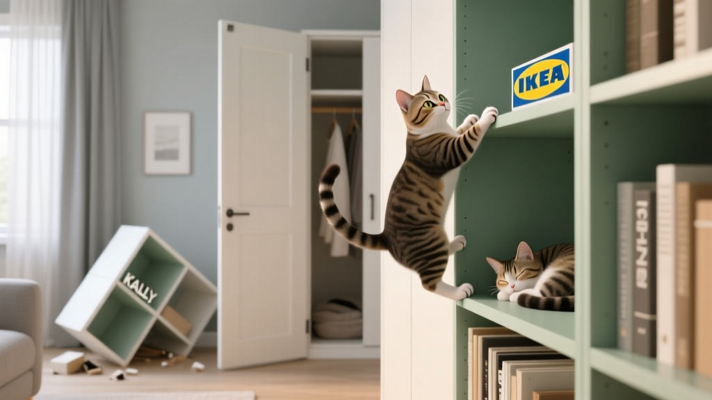 What Cat Behavior Means IKEA: Decoding Why Your Cat Obsesses Over Billy Bookcases, Attacks KALLAX Cubes, and Naps in PAX Closets (A Behaviorist’s Field Guide to Feline Furniture Fixation)
