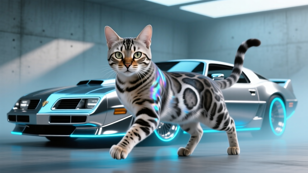 Why Your Bengal Cat Looks Like KITT From The A-Team: The Untold History of 80s Cars, Metallic Coats, and How Bengal Breeders Accidentally Created the Ultimate '80s Car Cat'