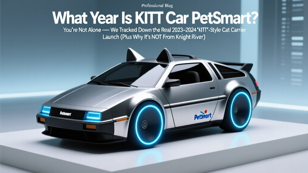 What Year Is KITT Car PetSmart? You’re Not Alone — We Tracked Down the Real 2023–2024 ‘KITT’-Style Cat Carrier Launch (Plus Why It’s NOT From Knight Rider)