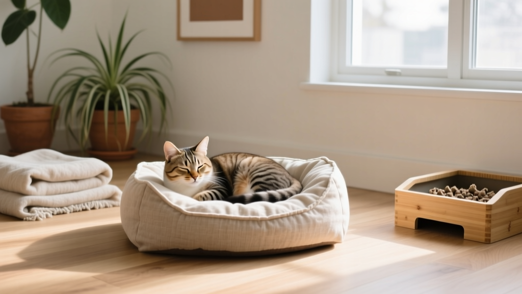 What Is Cat Nesting Behavior Non-Toxic? 7 Safe, Vet-Approved Ways to Support Your Cat’s Instinct Without Hidden Toxins in Bedding, Litter, or Home Fabrics