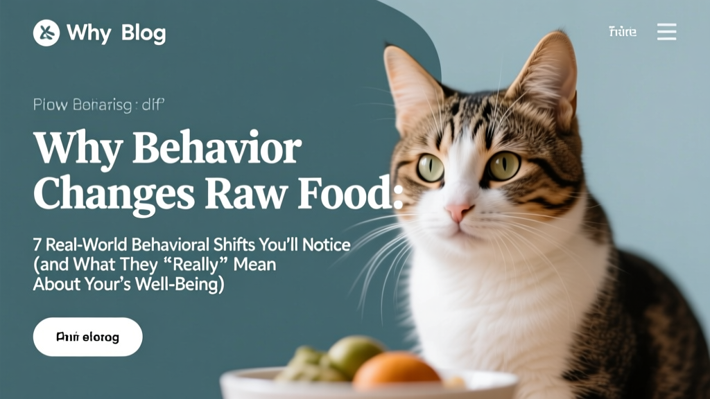 Why Cat Behavior Changes Raw Food: 7 Real-World Behavioral Shifts You’ll Notice (and What They *Really* Mean About Your Cat’s Well-Being)