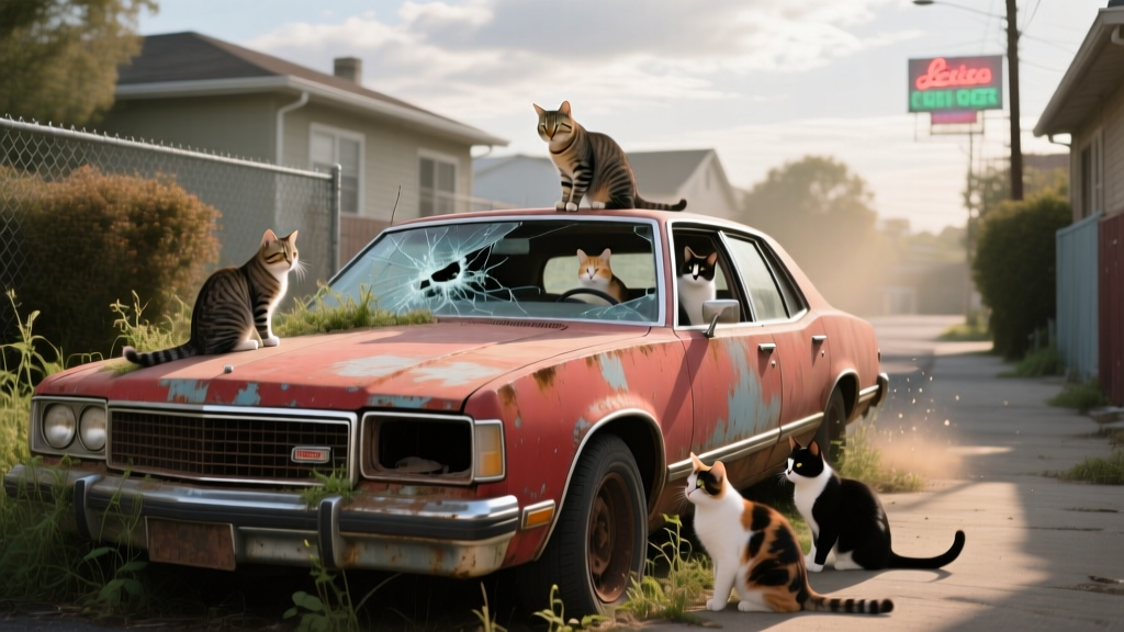 Why Your Feral Cat Colony Is Secretly Drawn to Abandoned 80s Cars (and How to Turn That A-Team Kitt History Into Safe, Warm, Low-Cost Shelter—Without Risking Injury or Relocation)