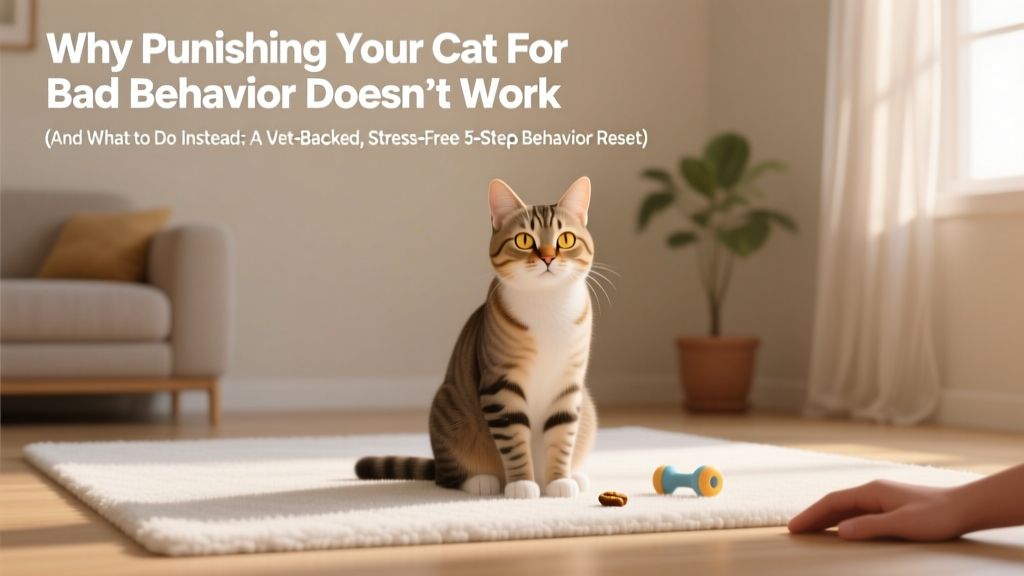 Why Punishing Your Cat for Bad Behavior Doesn’t Work (And What to Do Instead: A Vet-Backed, Stress-Free 5-Step Behavior Reset)