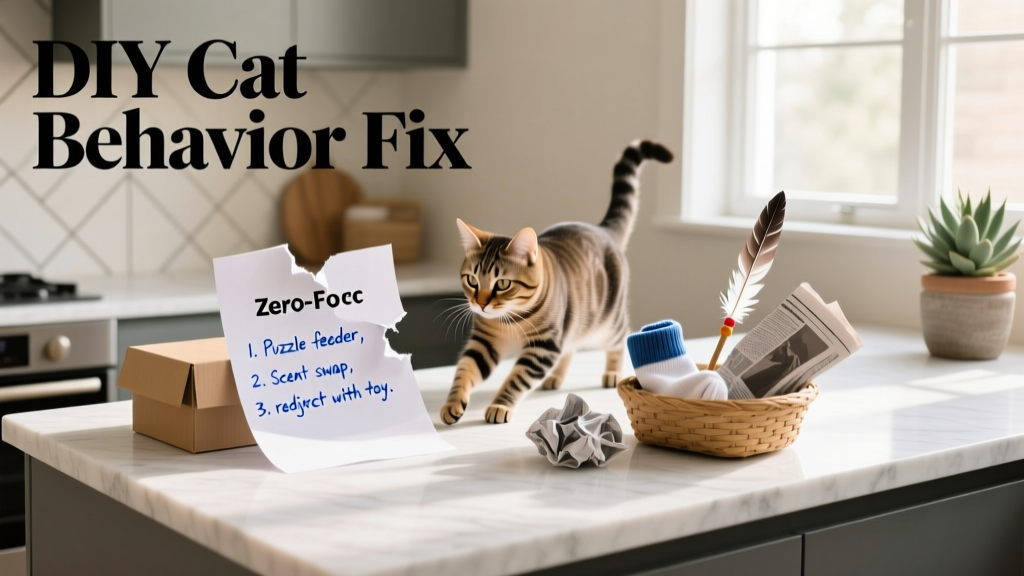 How to Stop Cat Behavior DIY: 7 Vet-Approved, Zero-Cost Fixes That Actually Work (No Punishment, No Stress, Just Science)