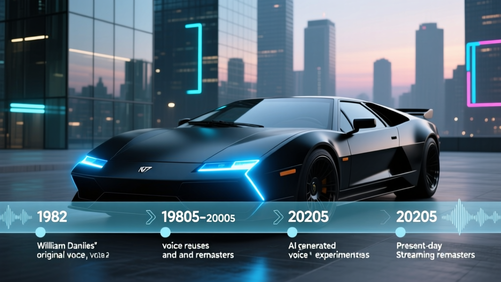 Who voiced KITT the car updated? The full voice actor timeline — from William Daniels’ iconic 1982 debut to AI-era reboots, streaming remasters, and why fans still debate whether the original voice was ever truly replaced.