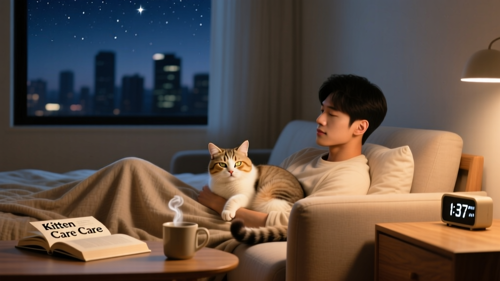 How to Take Care of a Kitten at Night: 7 Science-Backed Strategies That Stop Midnight Zoomies, Reduce Crying, and Help *Both* of You Sleep Through the Night (Without Exhaustion or Guilt)