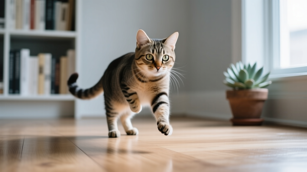 Why Your Cat Suddenly Freezes Mid-Step (and What It Really Means About Their Fear, Trust, and Safety Needs — Not Just 'Being Shy')