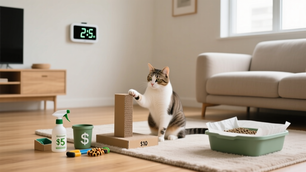 Is cat behavior modification affordable tips for budget-conscious owners? Yes—here’s how to fix scratching, biting, and litter issues with $0–$45 tools, science-backed timing, and zero vet bills (most cases)