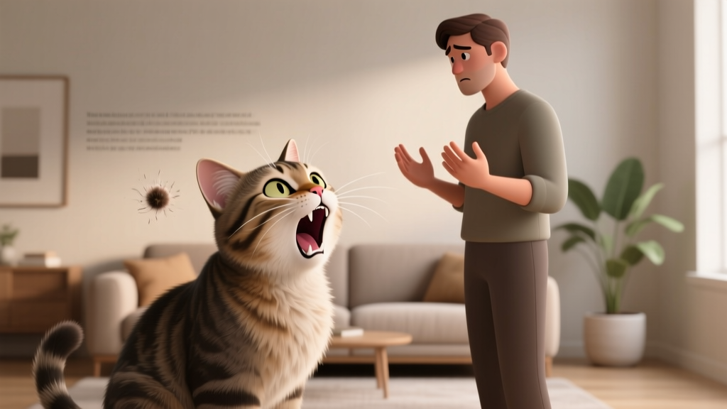 Why Cat Hissing Behavior for Hairballs Isn’t Just ‘Normal’ — What Your Cat Is Really Screaming (And 5 Immediate Steps to Stop the Stress Before It Triggers Vomiting or Aggression)