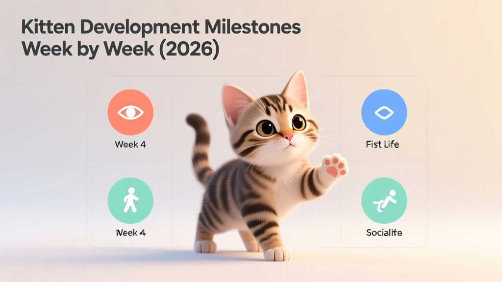 Kitten Development Milestones Week by Week (2026)