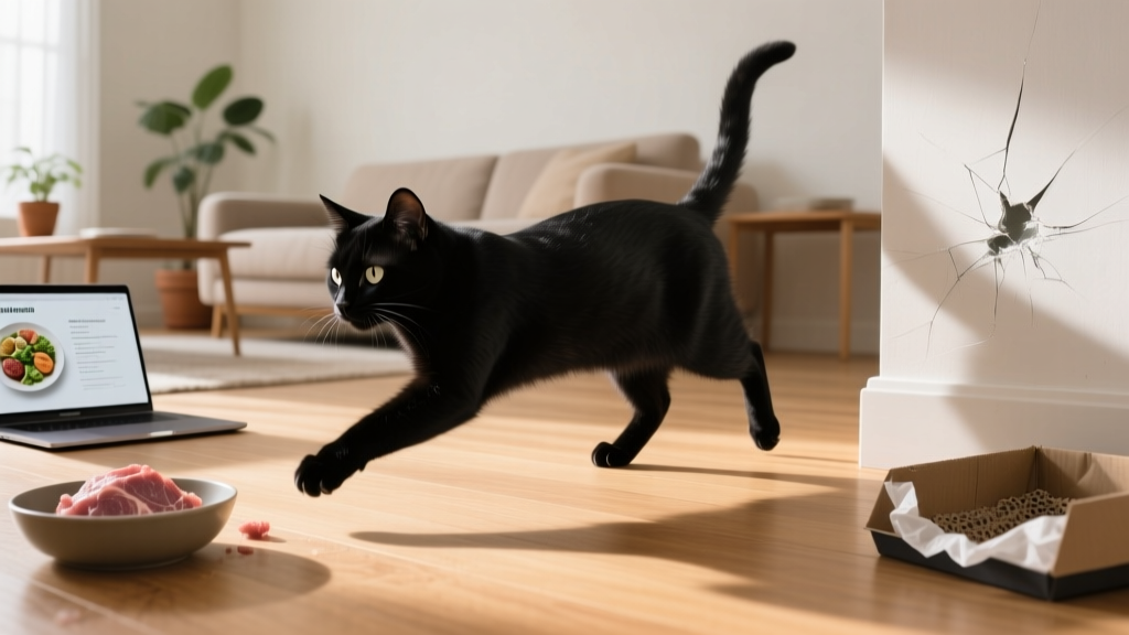 Do Fleas Affect Cats Behavior Raw Food? The Real Culprit Behind Sudden Litter Box Avoidance, Nighttime Zoomies, and Obsessive Licking — And Why Your Raw Diet Isn’t to Blame (But Could Be Making It Worse)