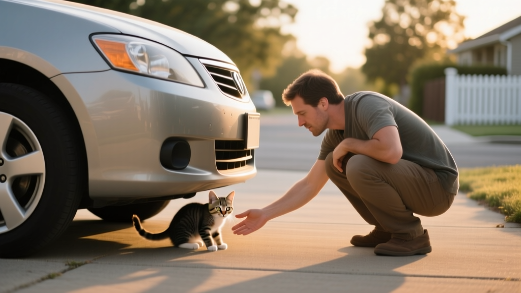 How to Catch a Kitten Under a Car Safely (Without Chasing, Trapping, or Causing Trauma): A Step-by-Step Calm-Approach Protocol Backed by Feline Behaviorists