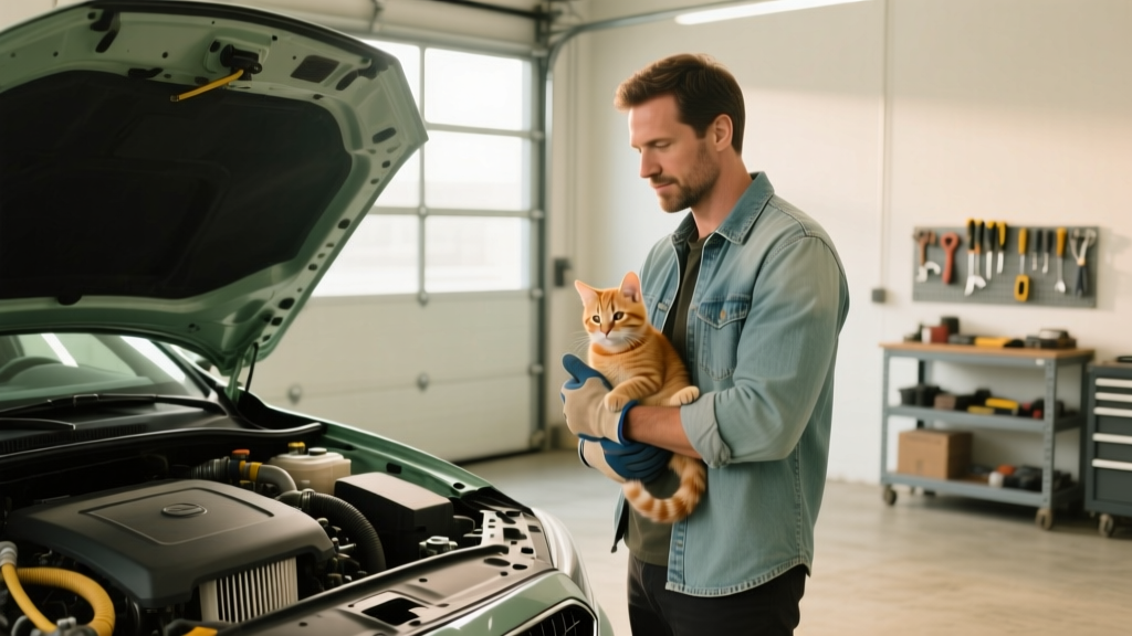How to Get a Kitten Out of Car Engine Safely: 7 Calm, Step-by-Step Actions That Prevent Injury (and Why Yelling or Revving the Engine Makes It Worse)