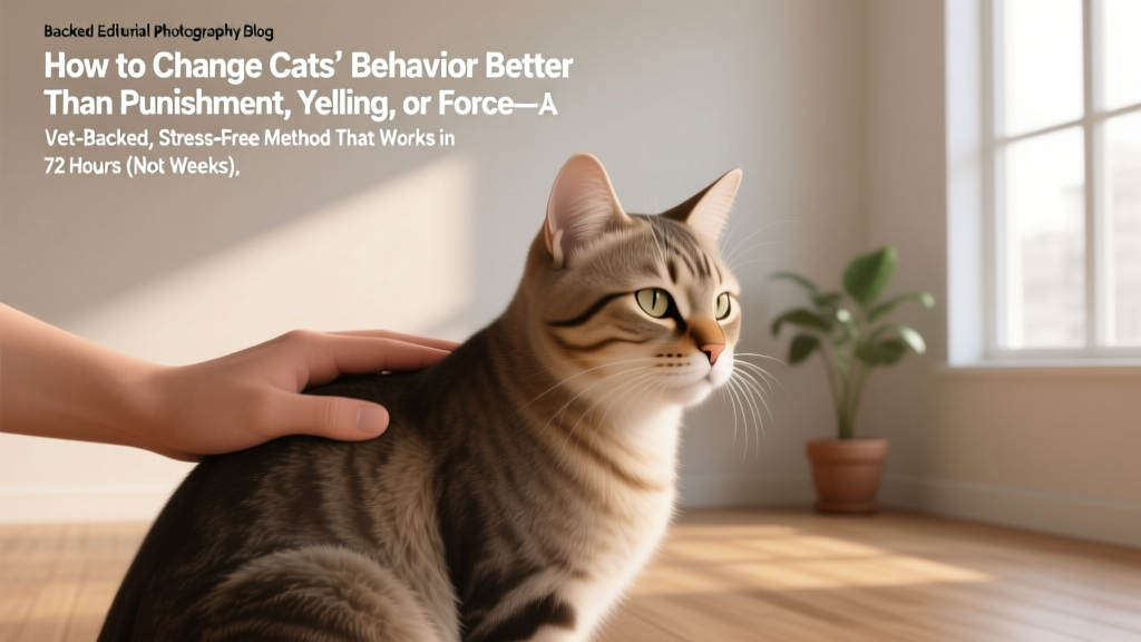How to Change Cats Behavior Better Than Punishment, Yelling, or Force—A Vet-Backed, Stress-Free Method That Works in 72 Hours (Not Weeks)