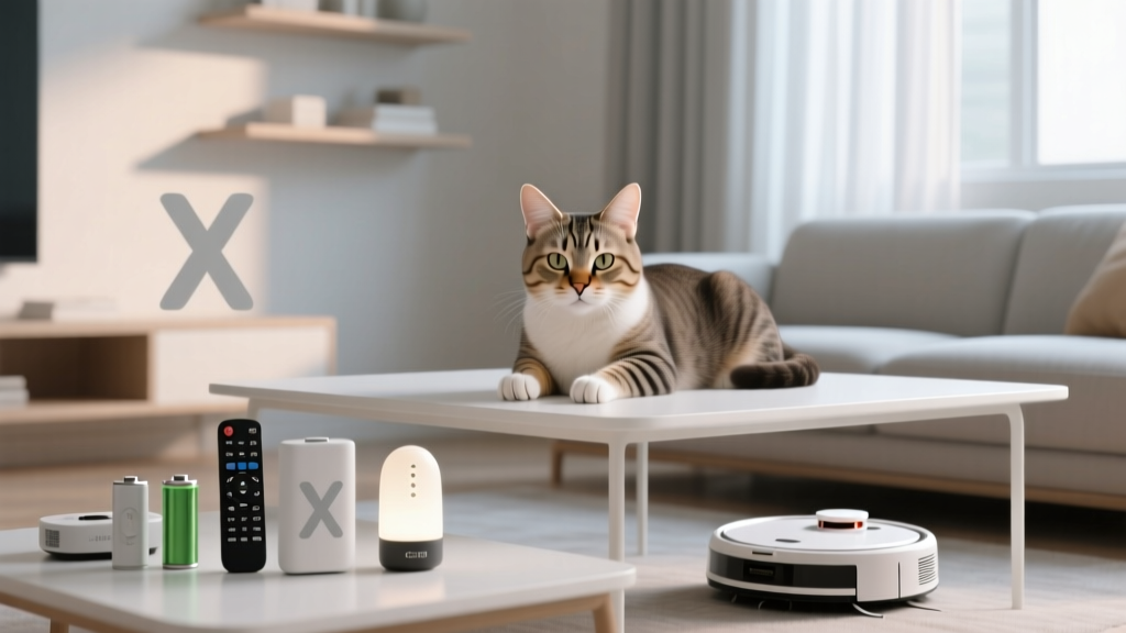How to Stop Cat Behavior Battery Operated Devices Trigger: 7 Vet-Approved Tactics That Actually Work (No More Chewing Remotes, Attacking Robot Vacuums, or Knocking Over Motion Lights)