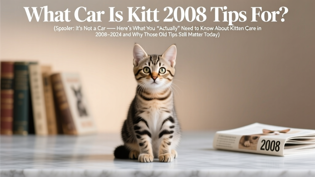 What Car Is Kitt 2008 Tips For? (Spoiler: It’s Not a Car — Here’s What You *Actually* Need to Know About Kitten Care in 2008–2024 and Why Those Old Tips Still Matter Today)
