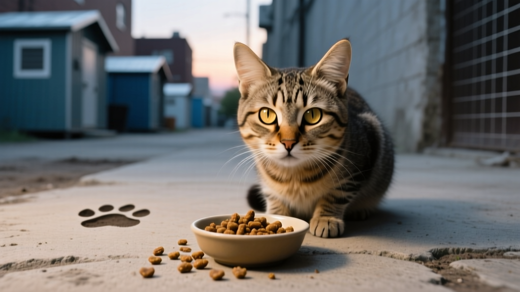 Would it be safe to give feral cats kitten chow? The truth...