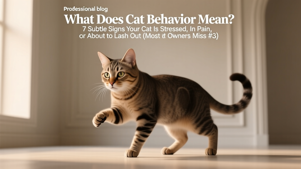What Does Cat Behavior Mean Warnings? 7 Subtle Signs Your Cat Is Stressed, In Pain, or About to Lash Out (Most Owners Miss #3)