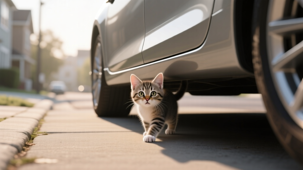 How to Get a Kitten Out from Under a Car—Without Chasing, Forcing, or Causing Trauma: A Calm, Step-by-Step Rescue Protocol Backed by Feline Behavior Experts