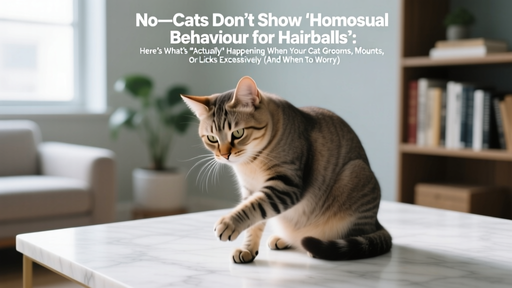 No—Cats Don’t Show 'Homosexual Behavior for Hairballs': Here’s What’s *Actually* Happening When Your Cat Grooms, Mounts, or Licks Excessively (And When to Worry)
