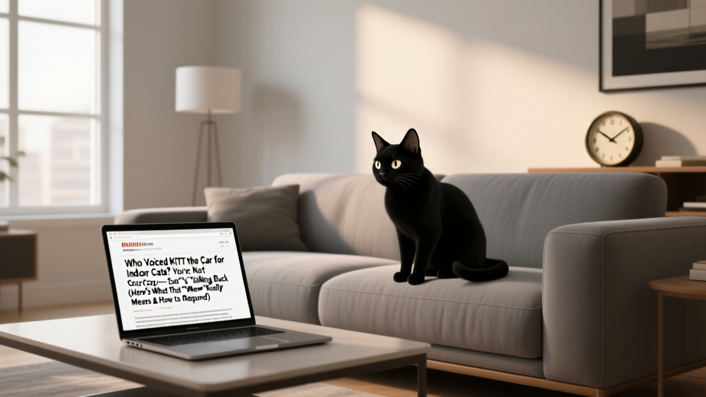 Who Voiced KITT the Car for Indoor Cats? You’re Not Crazy—Your Cat *Is* Talking Back (Here’s What That ‘Meow’ Really Means & How to Respond)