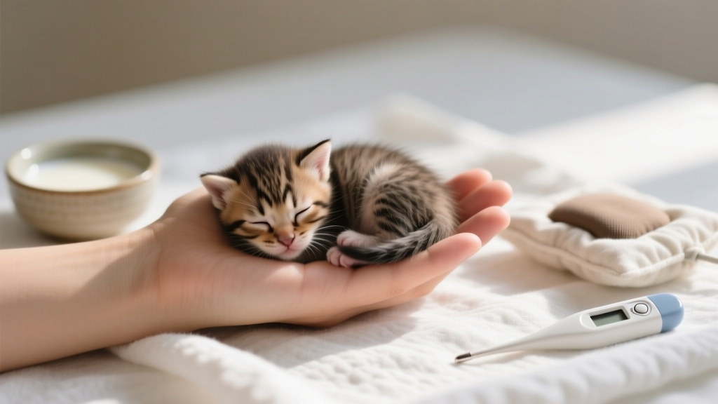 How to Care for a One Day Old Kitten: The First 24 Hours Are Critical — Here’s Exactly What to Do (and What NOT to Do) to Prevent Hypothermia, Dehydration, and Starvation