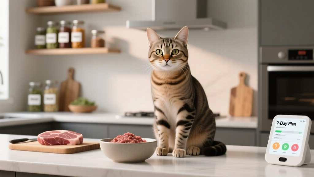 How to Discourage Cat Behavior Raw Food Triggers: 7 Vet-Backed Strategies That Stop Begging, Counter-Surfing & Food Aggression in Under 10 Days (Without Withholding Nutrition)