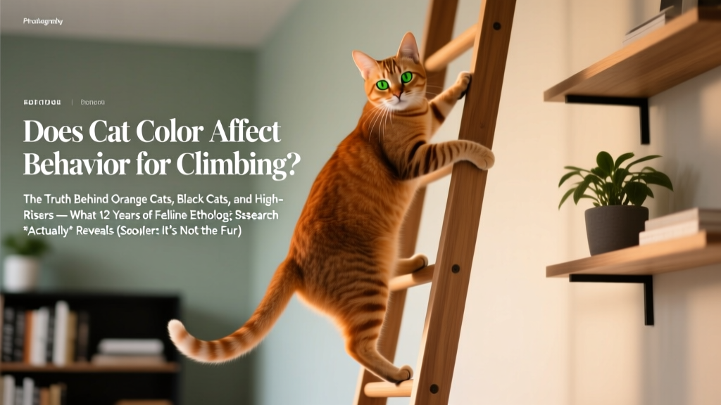 Does Cat Color Affect Behavior for Climbing? The Truth Behind Orange Cats, Black Cats, and High-Risers — What 12 Years of Feline Ethology Research *Actually* Reveals (Spoiler: It’s Not the Fur)