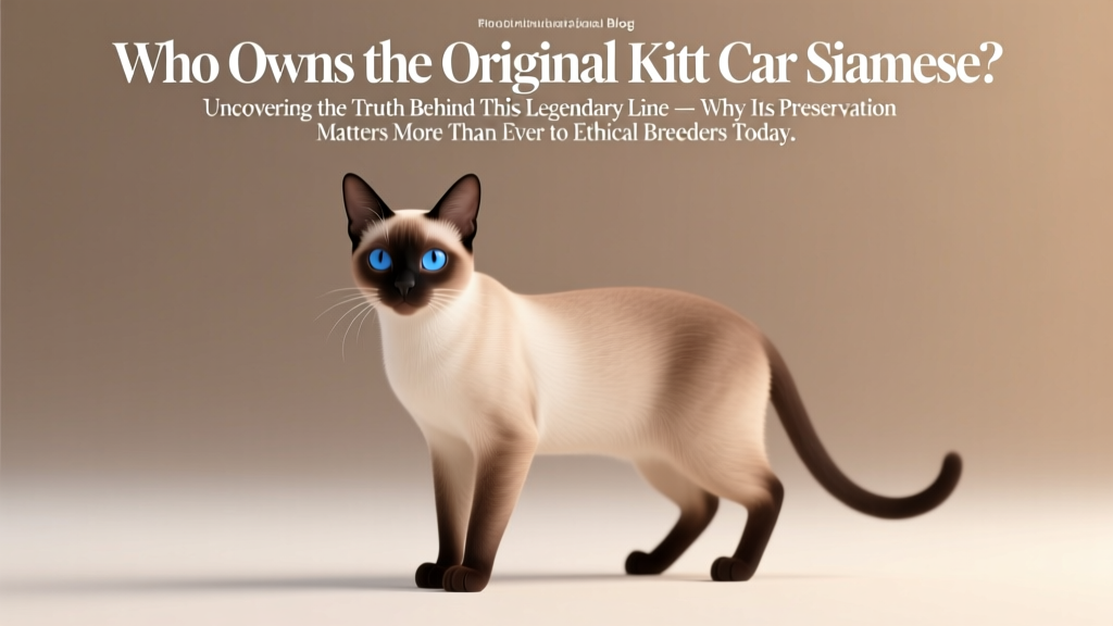Who Owns the Original Kitt Car Siamese? Uncovering the Truth Behind This Legendary Line—And Why Its Preservation Matters More Than Ever to Ethical Breeders Today