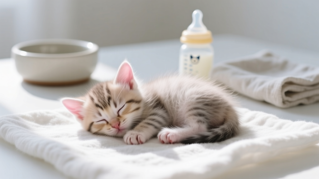 How to Care for a Kitten 4 Weeks Old