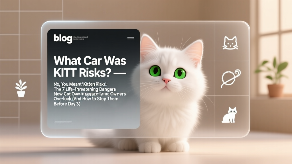 What Car Was KITT Risks? — No, You Meant 'Kitten Risks': The 7 Life-Threatening Dangers New Cat Owners Overlook (And How to Stop Them Before Day 3)
