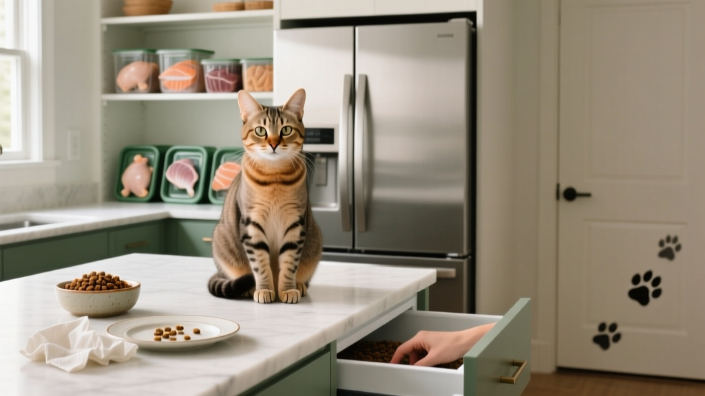 How to Stop Cat Behavior Raw Food Triggers: 7 Vet-Backed Strategies That Actually Work (No More Biting, Stealing, or Obsessive Stalking)