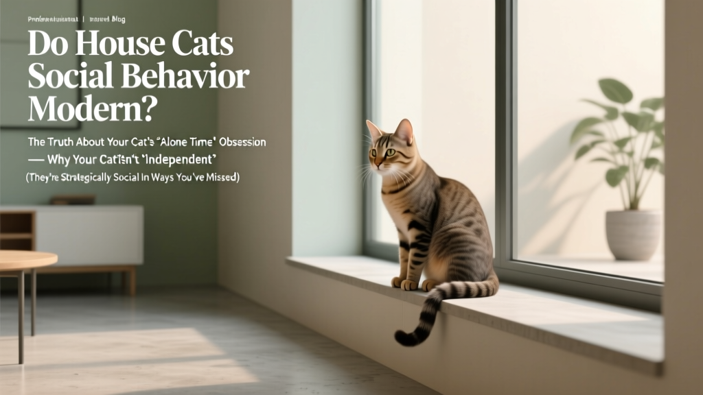 Do House Cats Social Behavior Modern? The Truth About Your Cat’s ‘Alone Time’ Obsession — Why Your Cat Isn’t ‘Independent’ (They’re Strategically Social in Ways You’ve Missed)