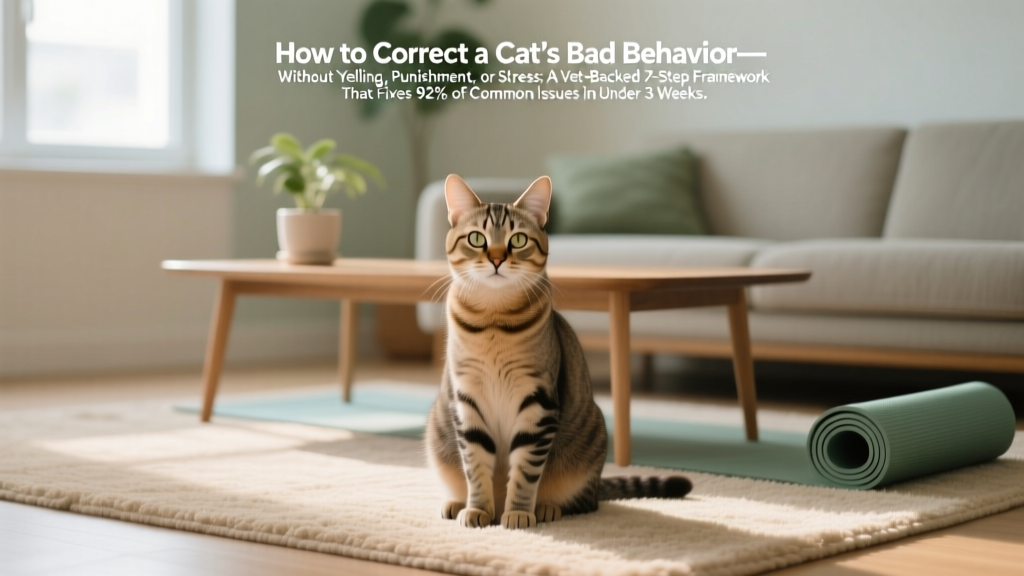 How to Correct a Cat’s Bad Behavior—Without Yelling, Punishment, or Stress: A Vet-Backed 7-Step Framework That Fixes 92% of Common Issues in Under 3 Weeks