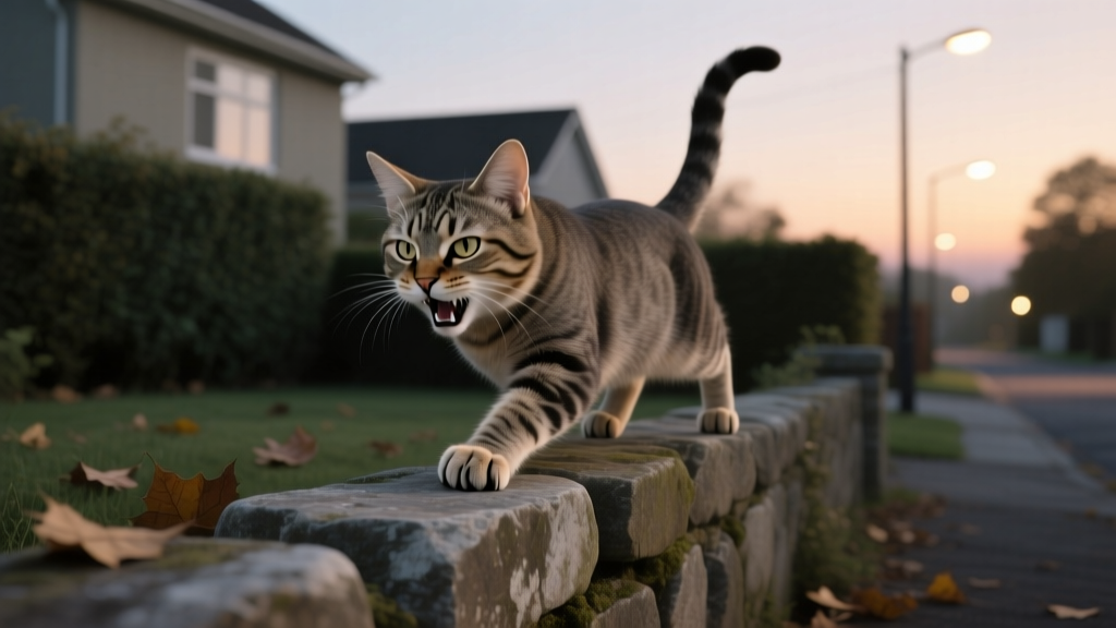 Why Cat Hissing Behavior Outdoor Survival Isn’t Just ‘Anger’ — What Your Outdoor Cat Is Really Saying (And How to Keep Them Safer)