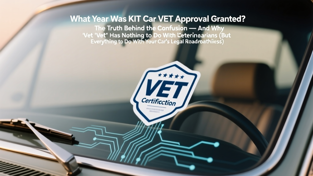 What Year Was KIT Car VET Approval Granted? The Truth Behind the Confusion — And Why 'Vet' Has Nothing to Do With Veterinarians (But Everything to Do With Your Car’s Legal Roadworthiness)
