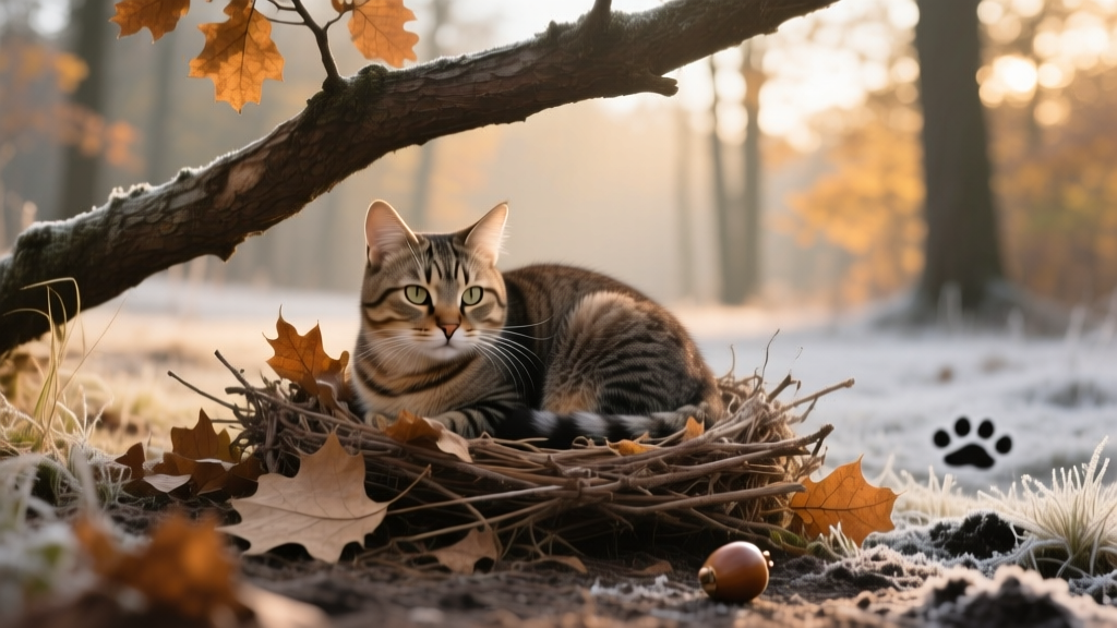 What Is Cat Nesting Behavior Outdoor Survival? 7 Truths Every Outdoor Cat Owner Needs to Know Before Winter Hits — Because That 'Cozy Pile of Leaves' Isn’t Just Cute… It’s a Lifesaving Strategy