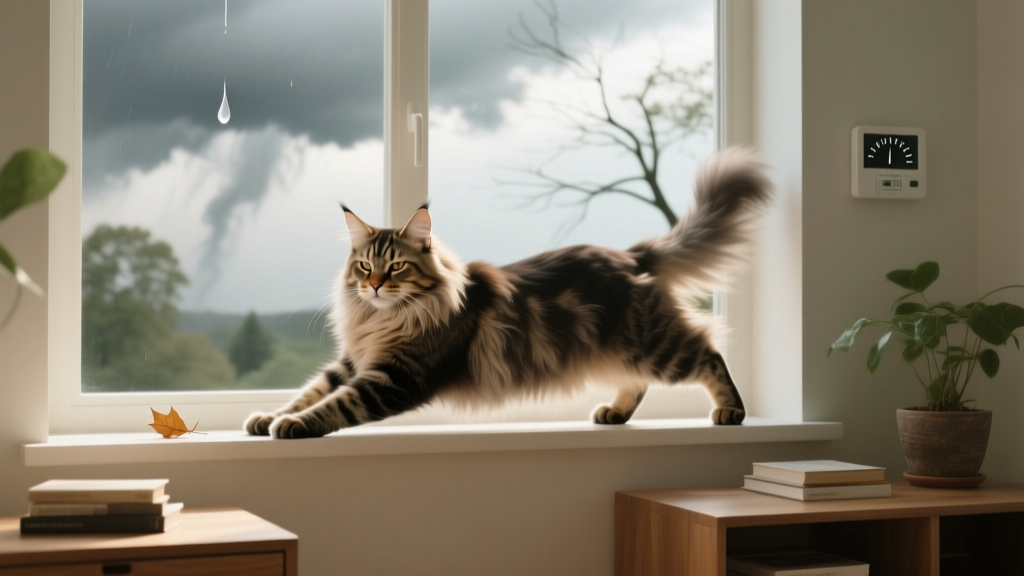 Can Weather Affect Cats' Behavior—Especially Large Breeds? 7 Surprising Ways Humidity, Barometric Pressure, and Seasonal Shifts Trigger Anxiety, Lethargy, or Aggression (and What to Do Before It Escalates)