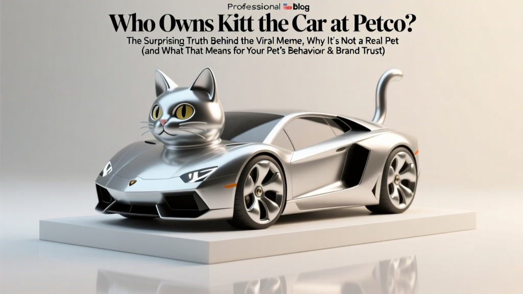 Who Owns Kitt the Car at Petco? The Surprising Truth Behind the Viral Meme, Why It’s Not a Real Pet (and What That Means for Your Pet’s Behavior & Brand Trust)