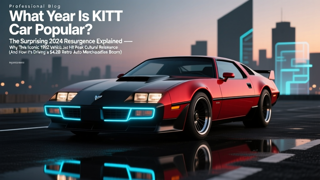 What Year Is KITT Car Popular? The Surprising 2024 Resurgence Explained — Why This Iconic 1982 Vehicle Just Hit Peak Cultural Relevance (And How It’s Driving a $4.2B Retro Auto Merchandise Boom)