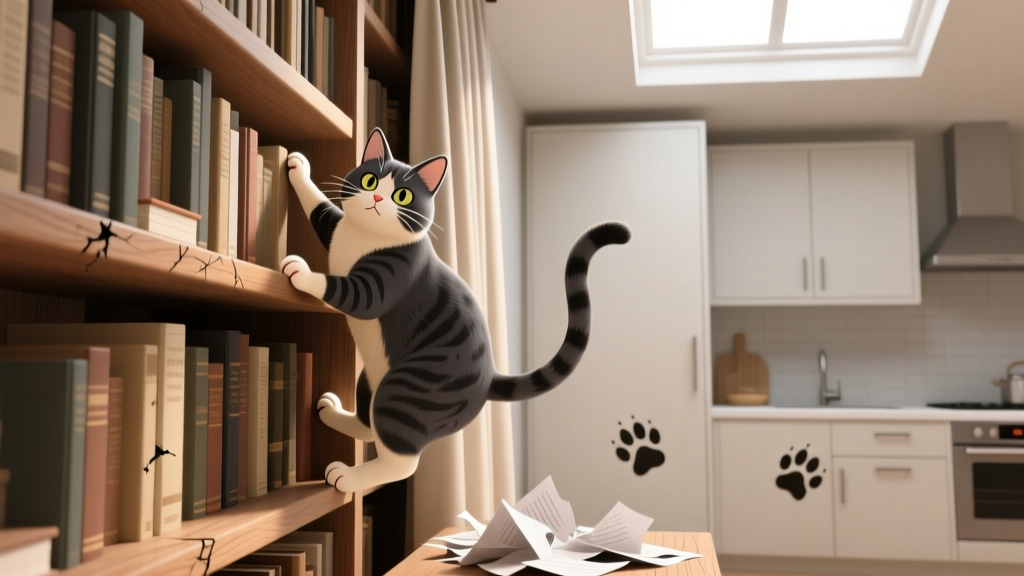 Do Cats Show Mating Behaviors for Climbing? The Surprising Truth About Why Your Cat Scales Bookshelves, Curtains, and Cabinets — And What It Really Means (Not Hormones, But Territory, Stress & Evolution)