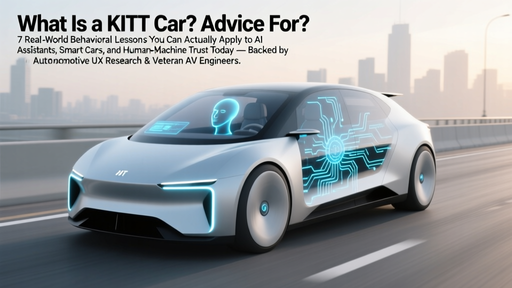 What Is a KITT Car Advice For? 7 Real-World Behavioral Lessons You Can Actually Apply to AI Assistants, Smart Cars, and Human-Machine Trust Today — Backed by Automotive UX Research & Veteran AV Engineers