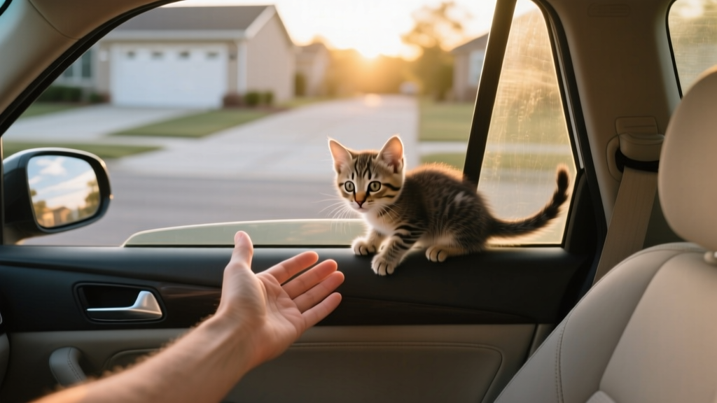 How to Lure a Kitten Out of a Car Safely (Without Stress, Force, or Risk): 7 Calm, Vet-Approved Steps That Work Within 12 Minutes—Even for Terrified, Feral, or Recently Rescued Kittens