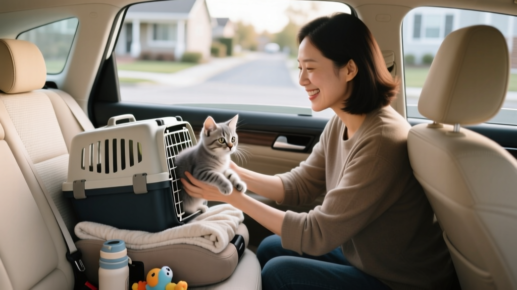 How to Bring a Kitten Home in the Car Without Stress or Accidents: A Vet-Approved 7-Step Safety Checklist (No Crates? No Problem—But Here’s Why You Should Use One)
