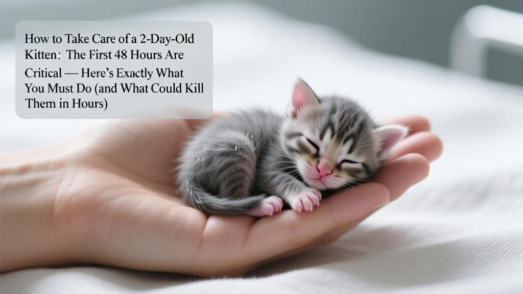 How to Take Care of 2 Day Old Kitten: The First 48 Hours Are Critical — Here’s Exactly What You Must Do (and What Could Kill Them in Hours)