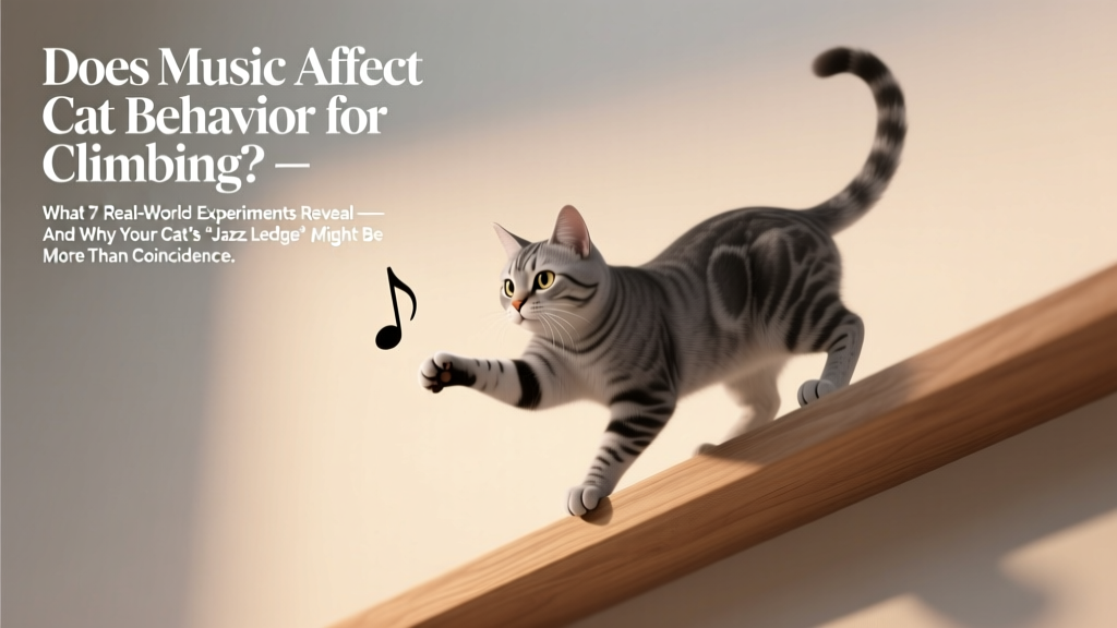Does Music Affect Cat Behavior for Climbing? What 7 Real-World Experiments Reveal — And Why Your Cat’s ‘Jazz Ledge’ Might Be More Than Coincidence