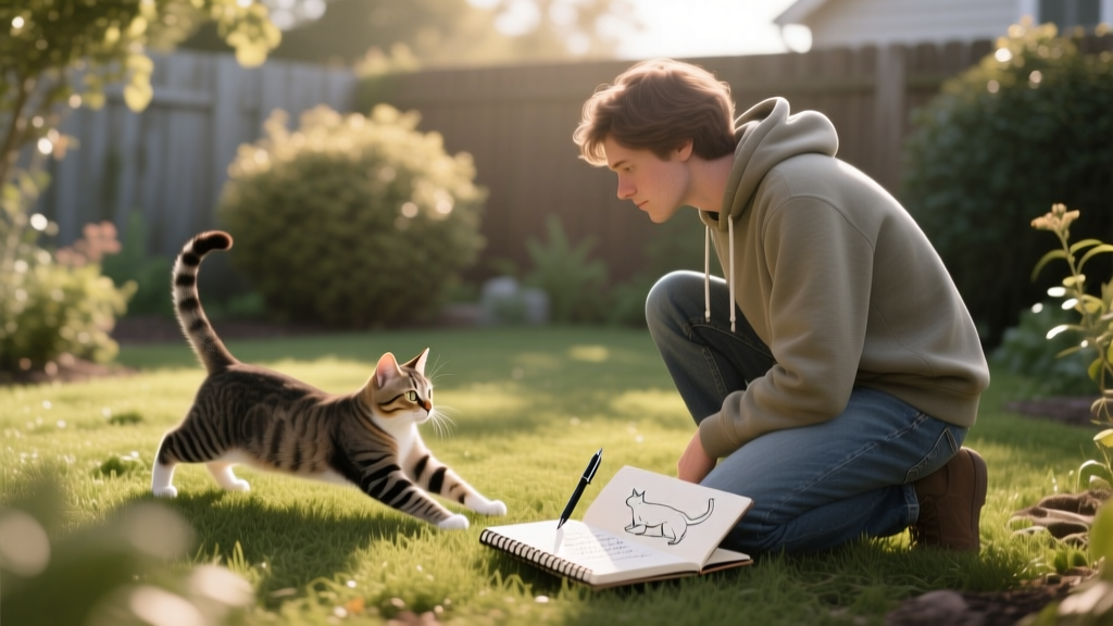 How to Study Cat Behavior Outdoor Survival: A Field Ethologist’s 7-Step Minimal Checklist (No Degree Required — Just Your Backyard, a Notebook, and 15 Minutes a Day)