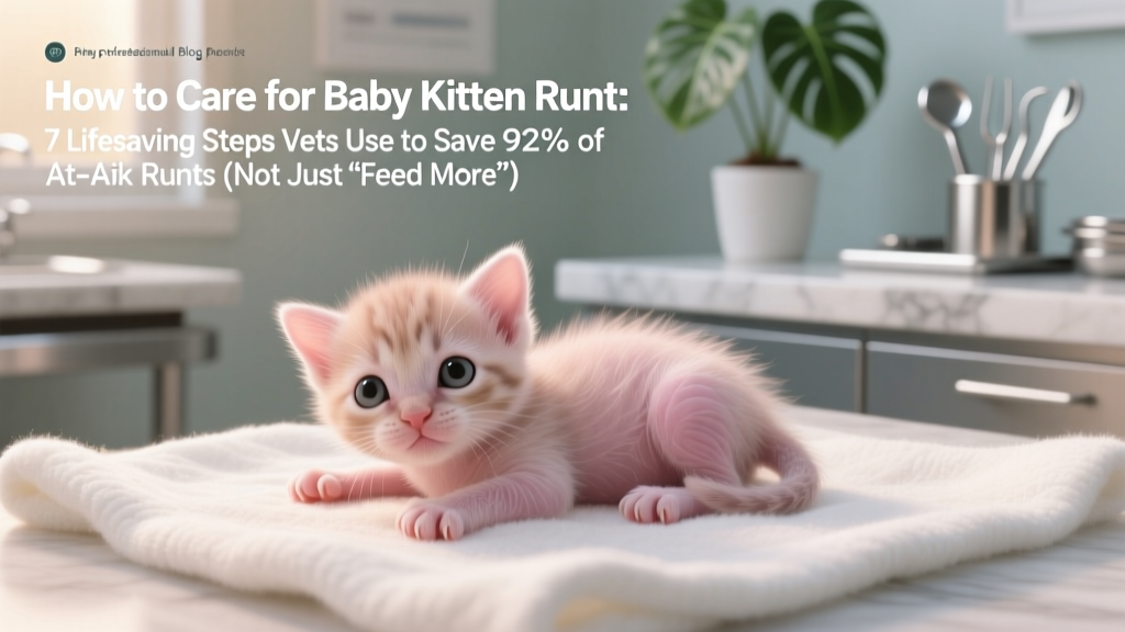 How to Care for Baby Kitten Runt: 7 Lifesaving Steps Vets Use to Save 92% of At-Risk Runts (Not Just 'Feed More')