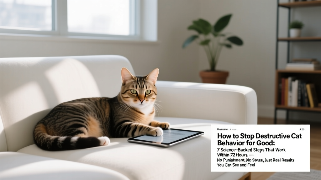 How to Stop Destructive Cat Behavior for Good: 7 Science-Backed Steps That Work Within 72 Hours — No Punishment, No Stress, Just Real Results You Can See and Feel