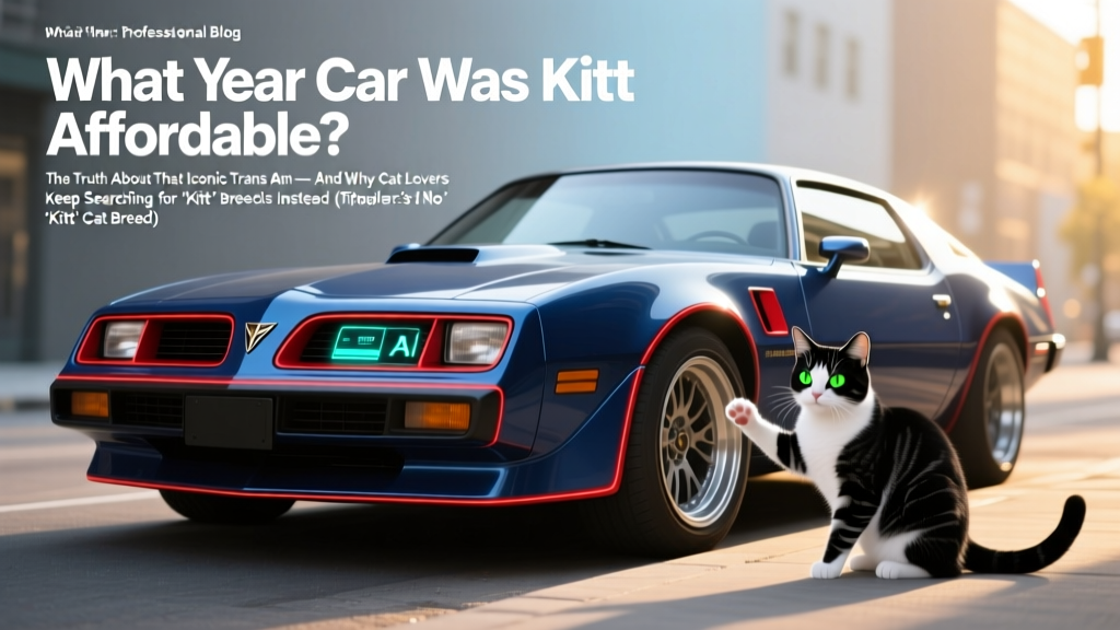 What Year Car Was KITT Affordable? The Truth About That Iconic Trans Am — And Why Cat Lovers Keep Searching for 'Kitt' Breeds Instead (Spoiler: There’s No 'Kitt' Cat Breed)